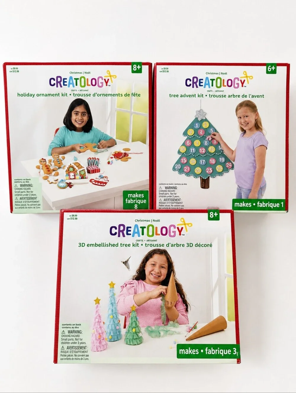 NEW Christmas Holiday Kids Crafts Felt Tree Gingerbread Houses